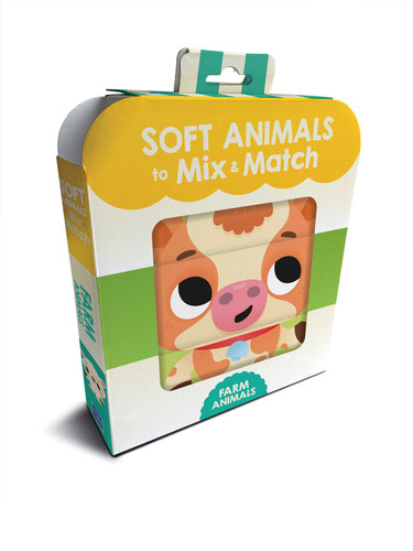 Soft Animals to Mix & Match Farm Animals (Soft Animals to Mix & Match) book cover by Little Genius Books
