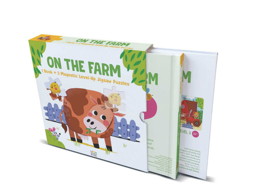 Magnetic Level-Up - On The Farm (Magnetic Level-Up) book cover by Little Genius Books