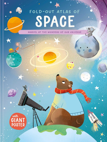 Fold Out Atlas of Space (Fold Out Atlas) book cover by Little Genius Books