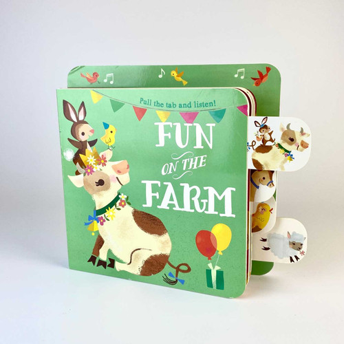 Sound Pull Tab - Fun On The Farm (Sound Pull Tab) book cover by Little Genius Books