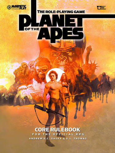 The Role-Playing Game of the Planet of the Apes Core Rulebook (Planet of the Apes RPG) book cover by Andrew E. C. Gaska, E. L. Thomas
