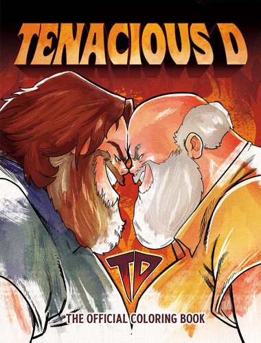 Tenacious D: The Official Coloring Book book cover by David Calcano, Jack Black, Kyle Gass, Tenacious D
