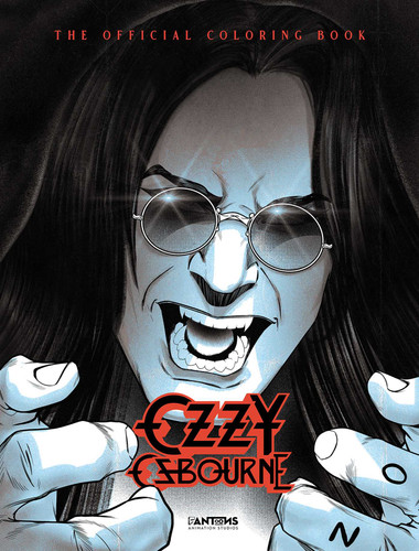 Ozzy Osbourne: The official coloring book book cover by David Calcano, Larissa Rivero, Eduardo Braun