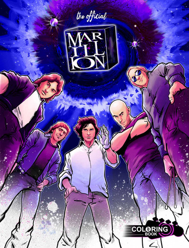 The Official Marillion Coloring Book: The H Years book cover by David Calcano, Eduardo Benatar