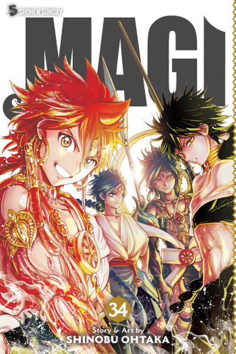 Magi: The Labyrinth of Magic, Vol. 34 (Magi) book cover by Shinobu Ohtaka