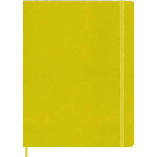 Moleskine Classic Notebook, Extra Large, Ruled, Hay Yellow, Silk Hard Cover (7.5 x 10) book cover by Moleskine