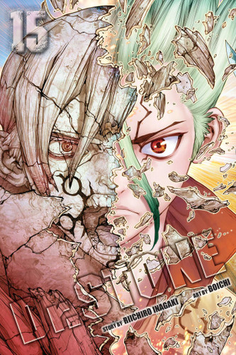 Dr. STONE, Vol. 15: The Strongest Weapon Is... (Dr. STONE) book cover by Riichiro Inagaki