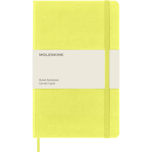 Moleskine Classic Notebook, Large, Ruled, Hay Yellow, Hard Cover (5 x 8.25) book cover by Moleskine