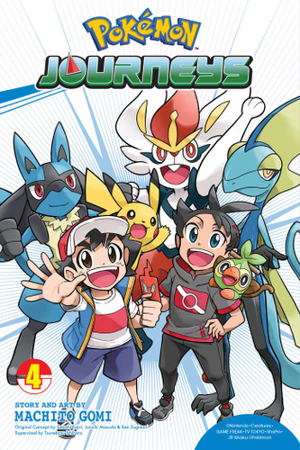 Pokémon Journeys, Vol. 4 (Pokémon Journeys) book cover by Machito Gomi