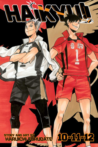 Haikyu!! (3-in-1 Edition), Vol. 4: Includes vols. 10, 11 & 12 (Haikyu!! (3-in-1 Edition)) book cover by Haruichi Furudate