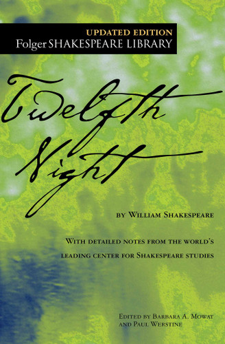 Twelfth Night (Folger Shakespeare Library) book cover by William Shakespeare