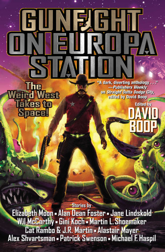 Gunfight on Europa Station book cover by 