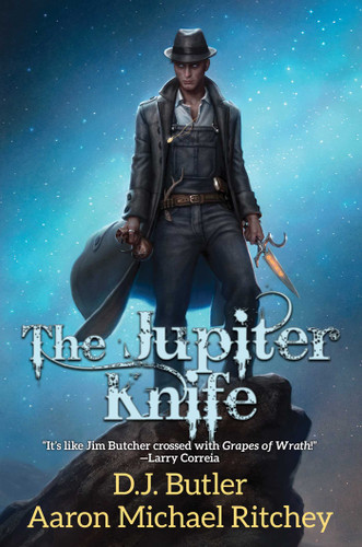 The Jupiter Knife (The Cunning Man) book cover by D.J. Butler, Aaron Michael Ritchey