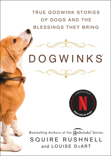 Dogwinks: True Godwink Stories of Dogs and the Blessings They Bring (The Godwink Series) book cover by SQuire Rushnell, Louise DuArt