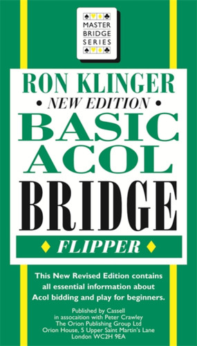 Basic Acol Bridge Flipper book cover by Ron Klinger