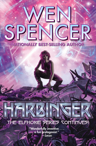Harbinger (Elfhome) book cover by Wen Spencer