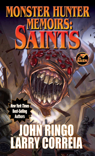Monster Hunter Memoirs: Saints (Monster Hunter Memoirs) book cover by Larry Correia, John Ringo