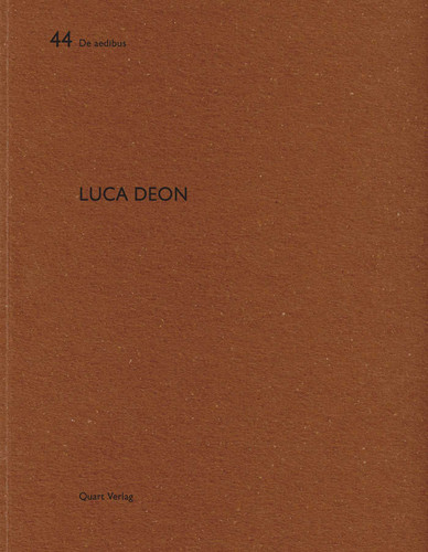 Luca Deon: De aedibus 44 (De aedibus) book cover by Peter Omachen, Riklef Rambow