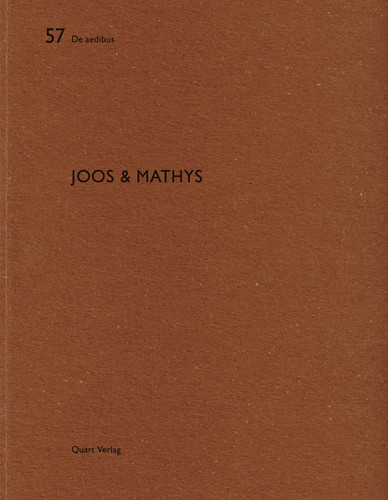 Joos & Mathys: De aedibus 57 (De aedibus) book cover by Heinz Wirz