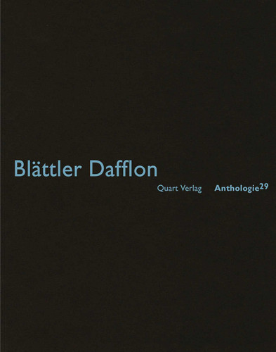 Blättler Dafflon (Anthologie) book cover by Heinz Wirz