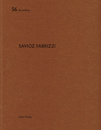 Savioz Fabrizzi: De aedibus 56 (De aedibus) book cover by Heinz Wirz