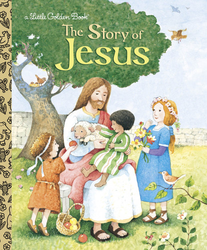 The Story of Jesus: A Christian Book for Kids (Little Golden Book) book cover by Jane Werner Watson