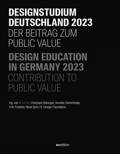 Design Education in Germany 2023: Contribution to Public Value book cover by 