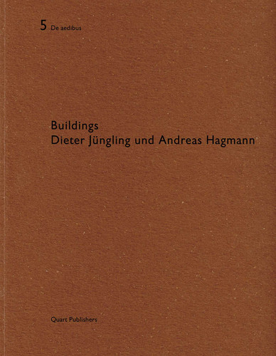 Buildings Dieter Jungling und Andreas Hagmann: De aedibus 5 (De aedibus) book cover by 