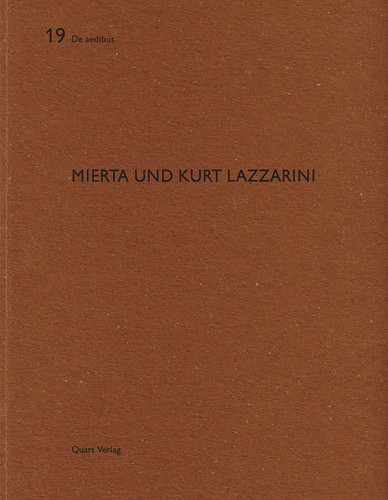 Mierta und Kurt Lazzarini: De aedibus 19 (De aedibus) book cover by 