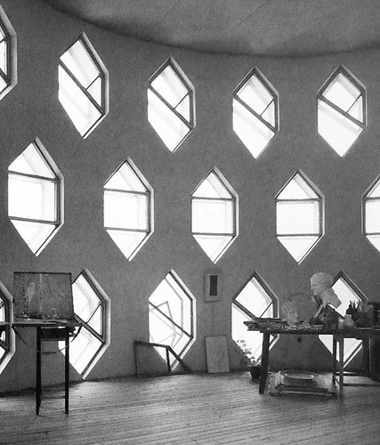Konstantin Melnikov and his House book cover by Fritz Barth