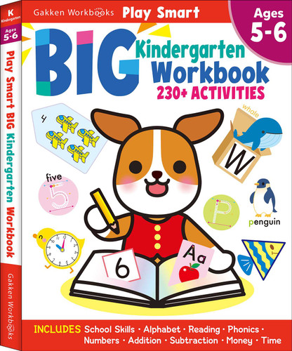 Play Smart Big Kindergarten Workbook: 240Pages, Ages 5 to 6 (Play Smart) book cover by Gakken early childhood experts