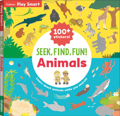 SEEK, FIND, FUN! Animals (Play Smart) book cover by Gakken early childhood experts
