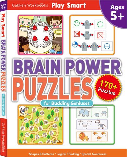 Brain Power Puzzles for Budding Geniuses (Play Smart) book cover by Gakken Early Child Expert