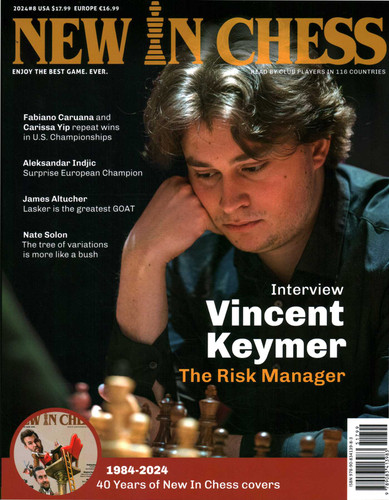 New in Chess Magazine 2024 / 8: The Premier Chess Magazine in the World book cover by 