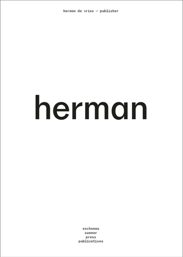 herman de vries - publisher book cover by Lynn Rhijn, Ton Geerts