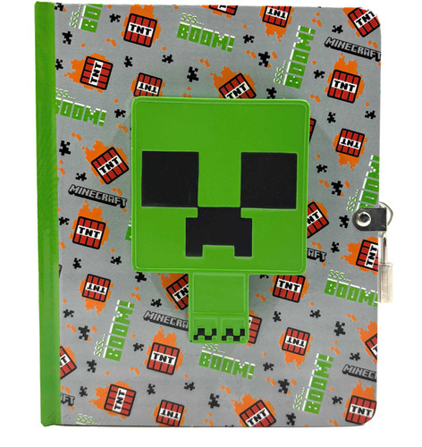 Minecraft: Creeper Squishy Lock & Key Diary (Minecraft) book cover by Insight Editions