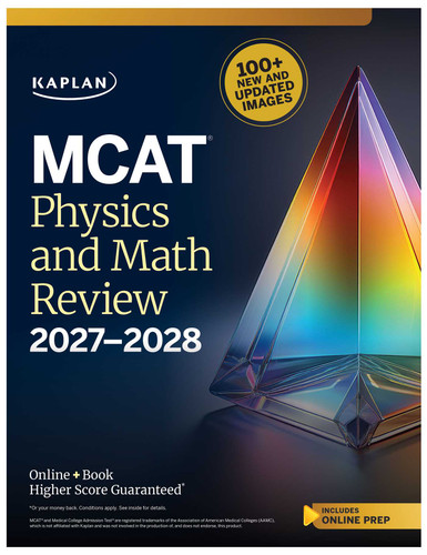 MCAT Physics and Math Review 2027-2028 (Kaplan Test Prep) book cover by Kaplan Test Prep