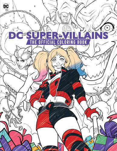 DC Super-Villains: The Official Coloring Book book cover by Insight Editions