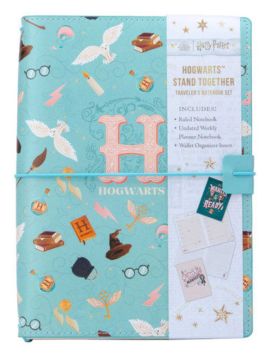 Harry Potter: Hogwarts Stand Together Traveler's Notebook Set: (Refillable Notebook) (Harry Potter) book cover by Insights