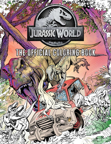 Jurassic World: The Official Coloring Book book cover by Insight Editions