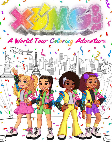 XOMG POP!: A World Tour Coloring Adventure book cover by Chris Ruz
