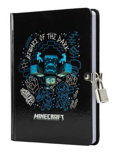 Minecraft: Beware of the Dark Invisible Ink Lock & Key Diary book cover by Insights