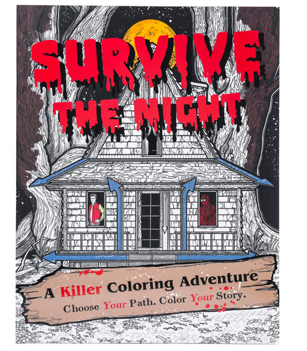 Survive The Night: A Killer Coloring Adventure (Survive the Night) book cover by Will  Rogers