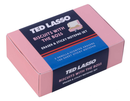 Ted Lasso: Biscuits With The Boss Scented Eraser & Sticky Notepad Set book cover by Insights