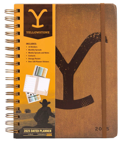 2025 Yellowstone: The Dutton Ranch 13-Month Weekly Planner book cover by Insights