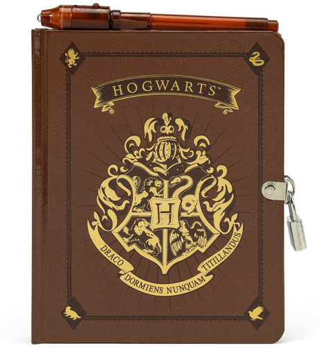 Harry Potter: Hogwarts Lock & Key Diary: Lock & Key Diary with Invisible Ink Pen (Harry Potter) book cover by Insight Editions