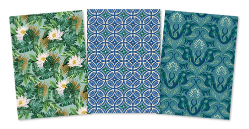 The White Lotus Sewn Notebook Collection (Set of 3) book cover by Insight Editions