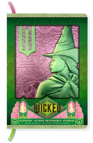 Wicked: Elphaba / Glinda Reversible Sculpted Journal book cover by Insight Editions