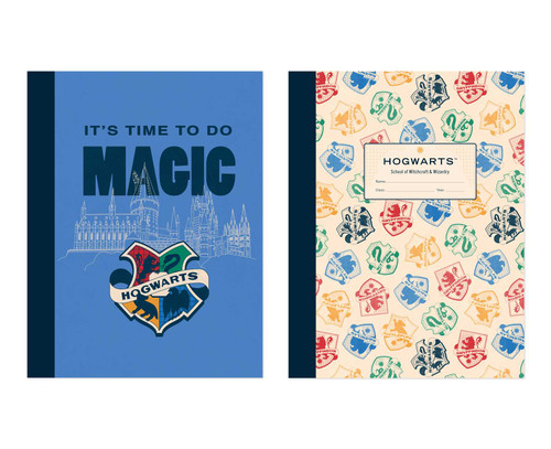 Harry Potter: Hogwarts Composition Notebook Set (Set of 2) (Harry Potter) book cover by Insight Editions