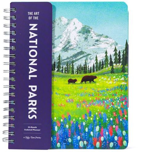 The Art of the National Parks Undated Planner book cover by Fifty-Nine Parks